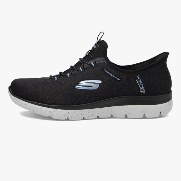 Skechers Waterproof Hands Free Slip-ins Summits-Best Choice Sneaker Black Sz 6.5 - Picture 3 of 12